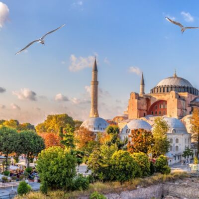 Beautiful,View,On,Hagia,Sophia,In,Istanbul,,Turkey
